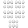 Jajko jajo styropianowe 9 cm 30szt jajka jaja ze styropianu wielkanoc dekor